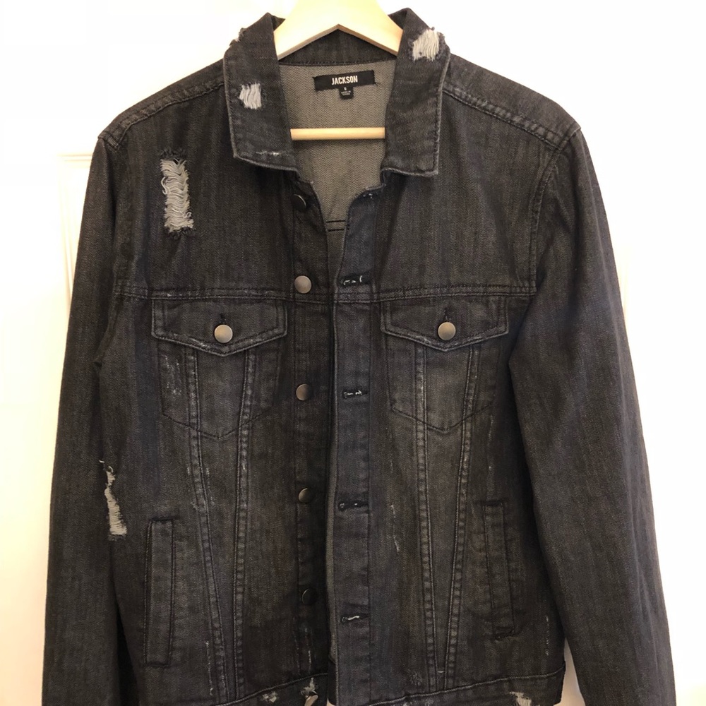 Jackson Men’s Distressed Denim Jacket Size Small